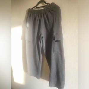 Grey sweats, sweatpants, baggy sweatpants, pro club sweatpants, gray proclubs.